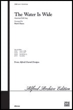 The Water Is Wide SAB choral sheet music cover